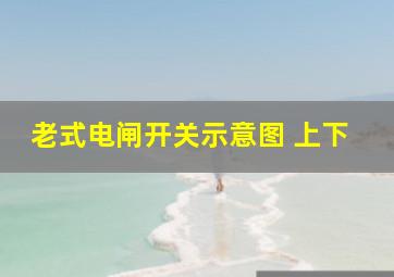 老式电闸开关示意图 上下